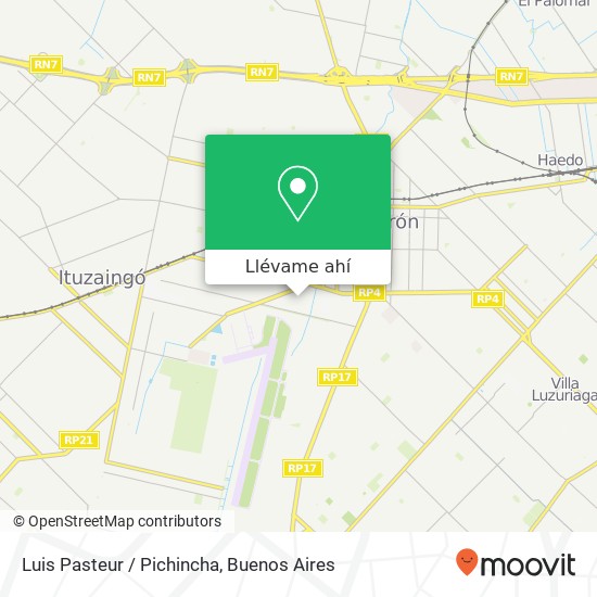 Mapa de Luis Pasteur / Pichincha