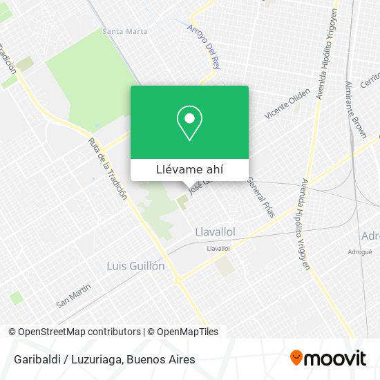 Mapa de Garibaldi / Luzuriaga