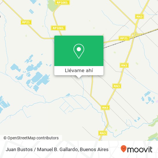 Mapa de Juan Bustos / Manuel B. Gallardo