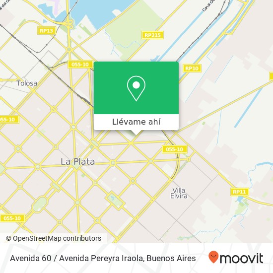Mapa de Avenida 60 / Avenida Pereyra Iraola