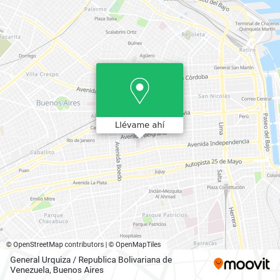 Mapa de General Urquiza / Republica Bolivariana de Venezuela