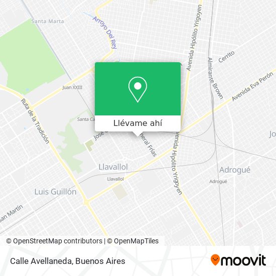 Mapa de Calle Avellaneda