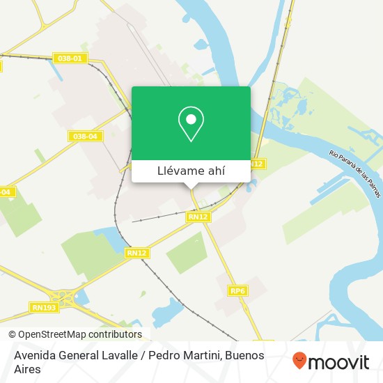 Mapa de Avenida General Lavalle / Pedro Martini