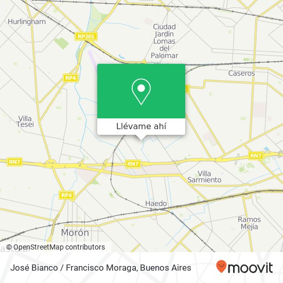 Mapa de José Bianco / Francisco Moraga