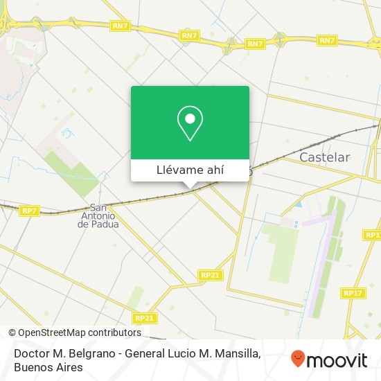 Mapa de Doctor M. Belgrano - General Lucio M. Mansilla
