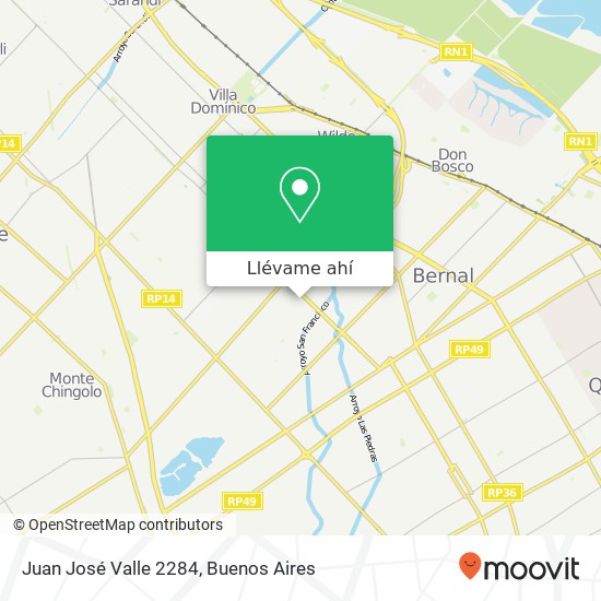 Mapa de Juan José Valle 2284