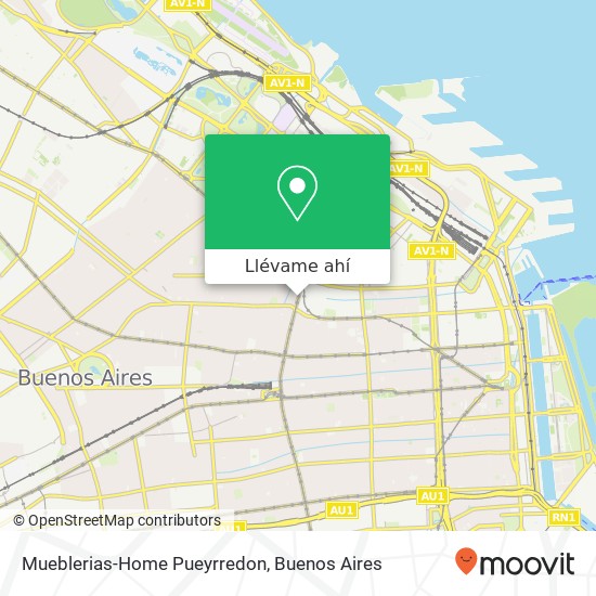 Mapa de Mueblerias-Home Pueyrredon