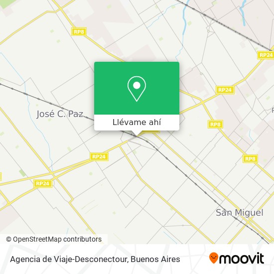 Mapa de Agencia de Viaje-Desconectour