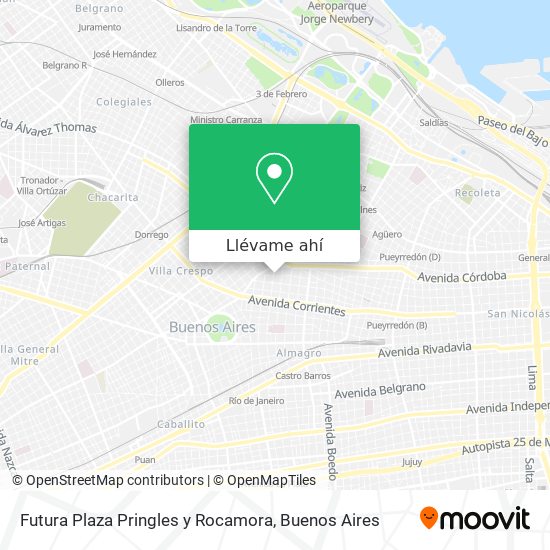 Mapa de Futura Plaza Pringles y Rocamora