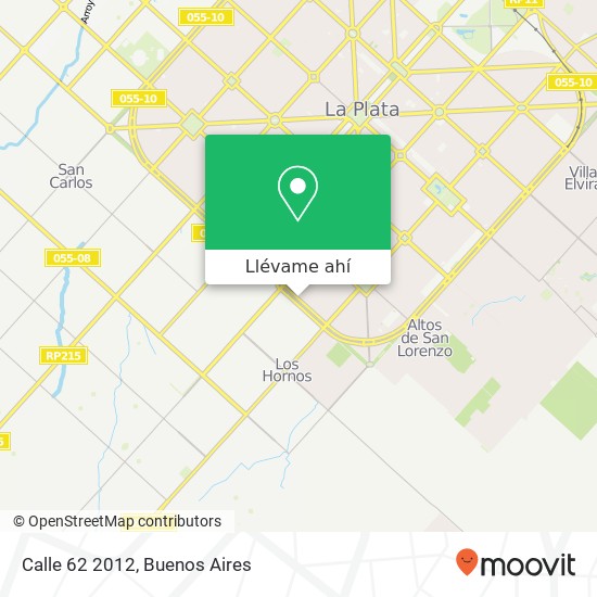 Mapa de Calle 62 2012
