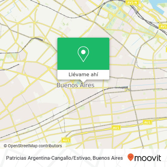Mapa de Patricias Argentina-Cangallo / Estivao