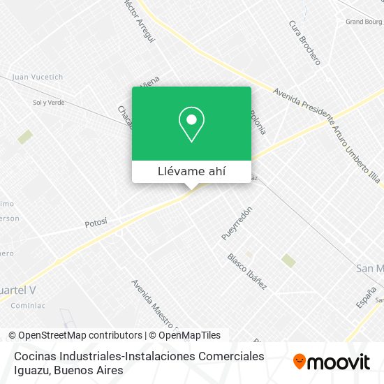 Mapa de Cocinas Industriales-Instalaciones Comerciales Iguazu