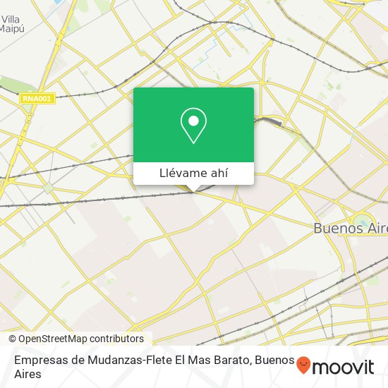 Mapa de Empresas de Mudanzas-Flete El Mas Barato