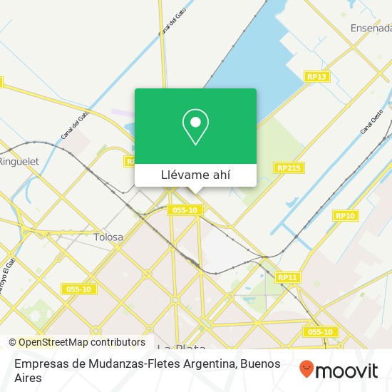 Mapa de Empresas de Mudanzas-Fletes Argentina