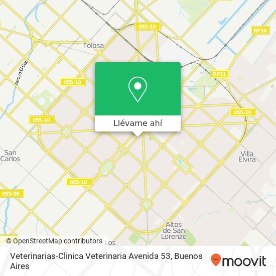 Mapa de Veterinarias-Clinica Veterinaria Avenida 53