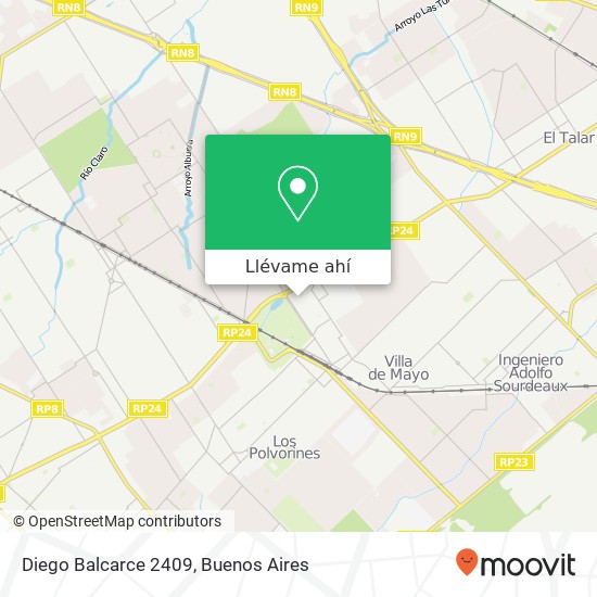 Mapa de Diego Balcarce 2409