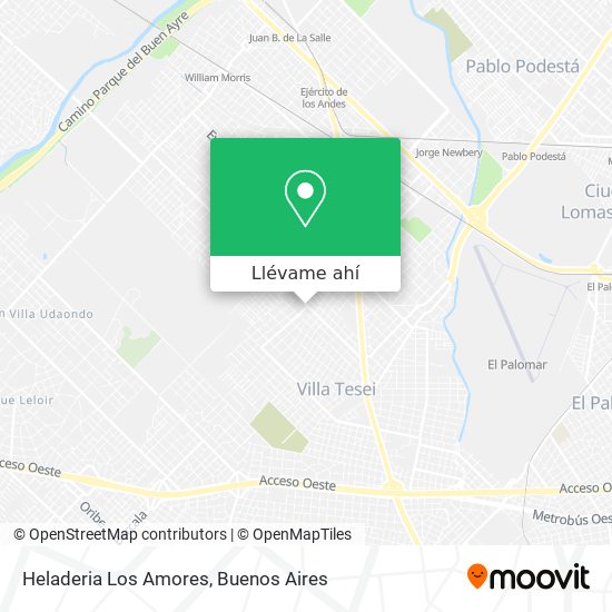 Mapa de Heladeria Los Amores