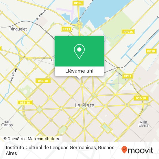 Mapa de Instituto Cultural de Lenguas Germánicas