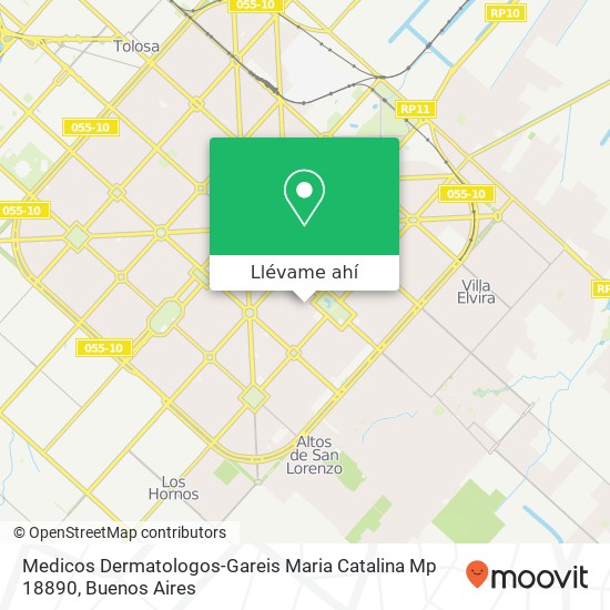 Mapa de Medicos Dermatologos-Gareis Maria Catalina Mp 18890
