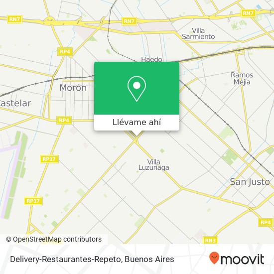 Mapa de Delivery-Restaurantes-Repeto