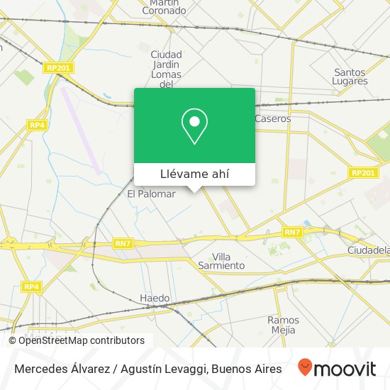 Mapa de Mercedes Álvarez / Agustín Levaggi