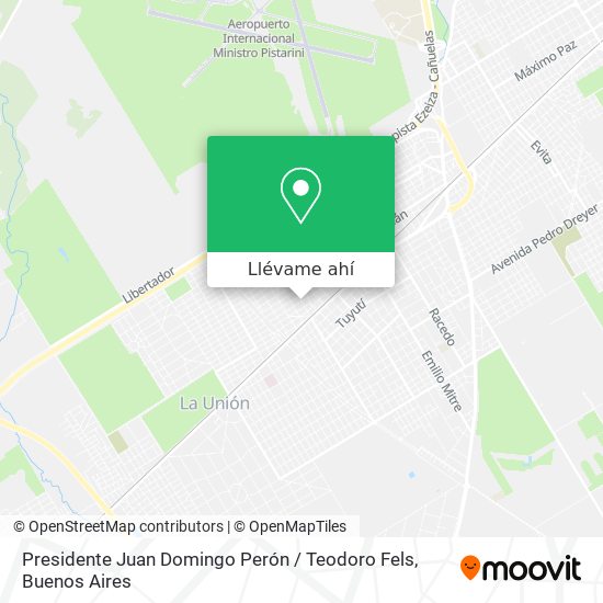 Mapa de Presidente Juan Domingo Perón / Teodoro Fels