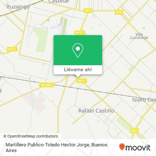 Mapa de Martillero Publico-Toledo Hector Jorge