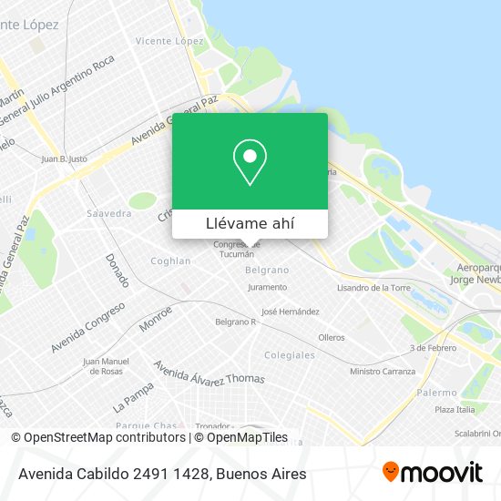 Mapa de Avenida Cabildo 2491 1428