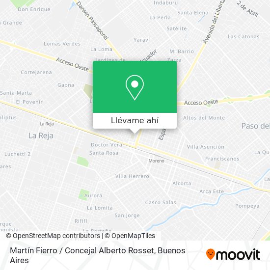 Mapa de Martín Fierro / Concejal Alberto Rosset