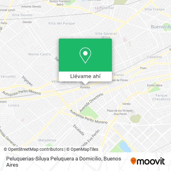 Mapa de Peluquerias-Siluya Peluquera a Domicilio