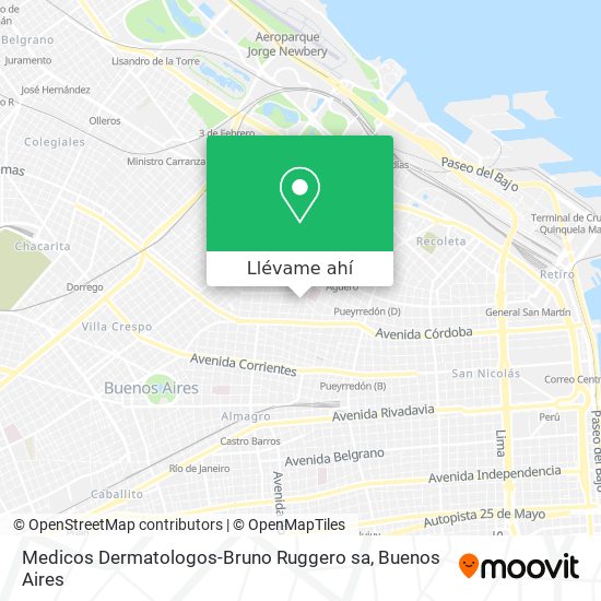 Mapa de Medicos Dermatologos-Bruno Ruggero sa