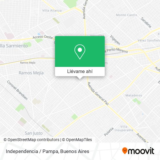 Mapa de Independencia / Pampa