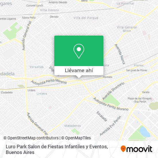 Mapa de Luro Park Salon de Fiestas Infantiles y Eventos