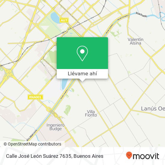 Mapa de Calle José León Suárez 7635