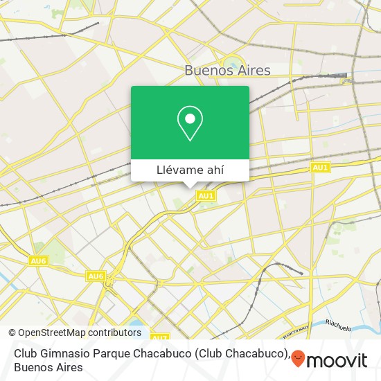 Mapa de Club Gimnasio Parque Chacabuco (Club Chacabuco)