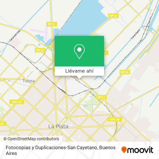 Mapa de Fotocopias y Duplicaciones-San Cayetano