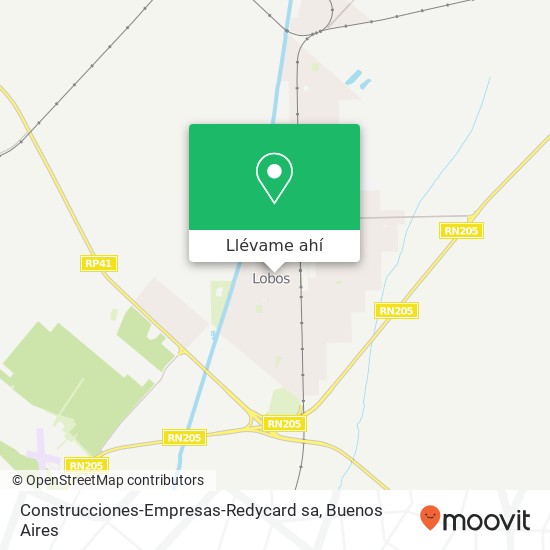 Mapa de Construcciones-Empresas-Redycard sa