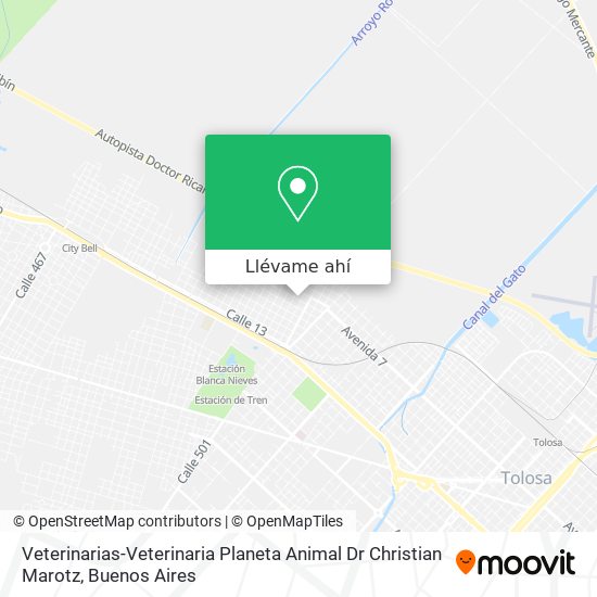 Mapa de Veterinarias-Veterinaria Planeta Animal Dr Christian Marotz