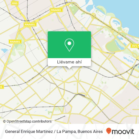 Mapa de General Enrique Martínez / La Pampa