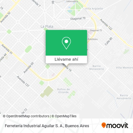 Mapa de Ferretería Industrial Aguilar S. A.