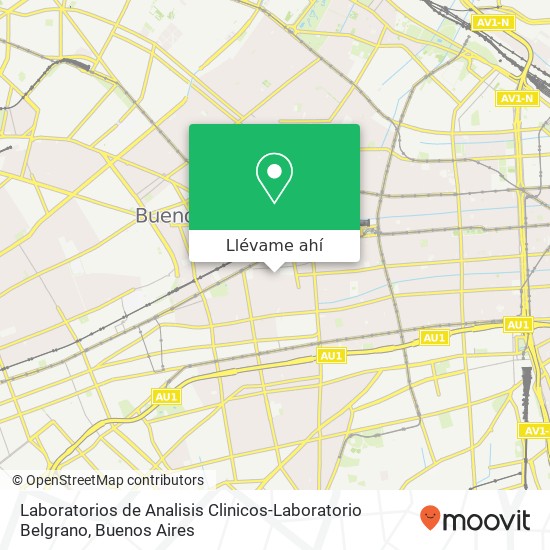 Mapa de Laboratorios de Analisis Clinicos-Laboratorio Belgrano