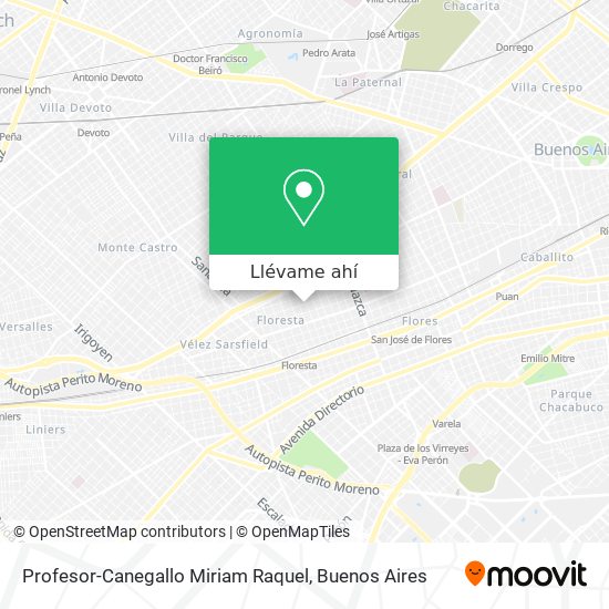 Mapa de Profesor-Canegallo Miriam Raquel