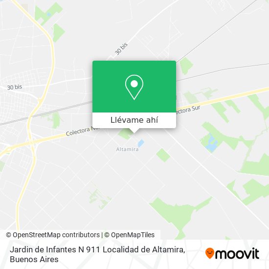 Mapa de Jardin de Infantes N 911 Localidad de Altamira