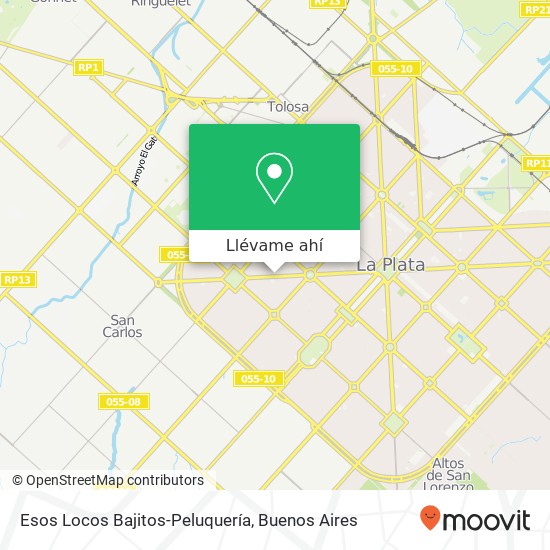 Mapa de Esos Locos Bajitos-Peluquería