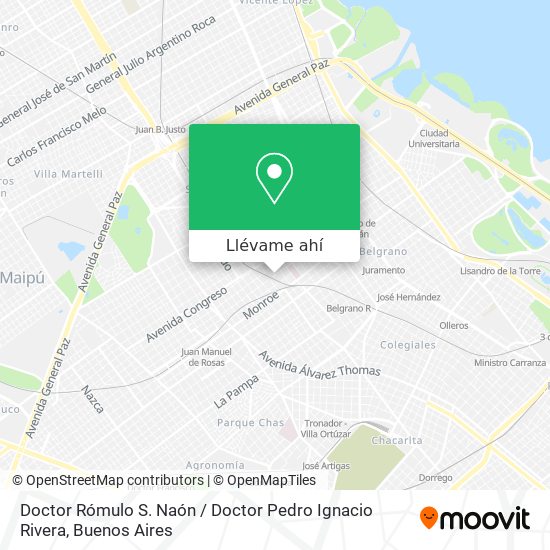 Mapa de Doctor Rómulo S. Naón / Doctor Pedro Ignacio Rivera