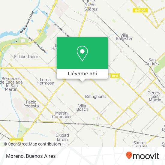 Mapa de Moreno