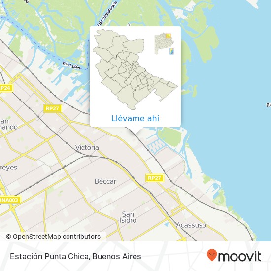 Mapa de Estación Punta Chica