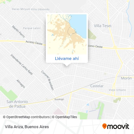 Mapa de Villa Ariza