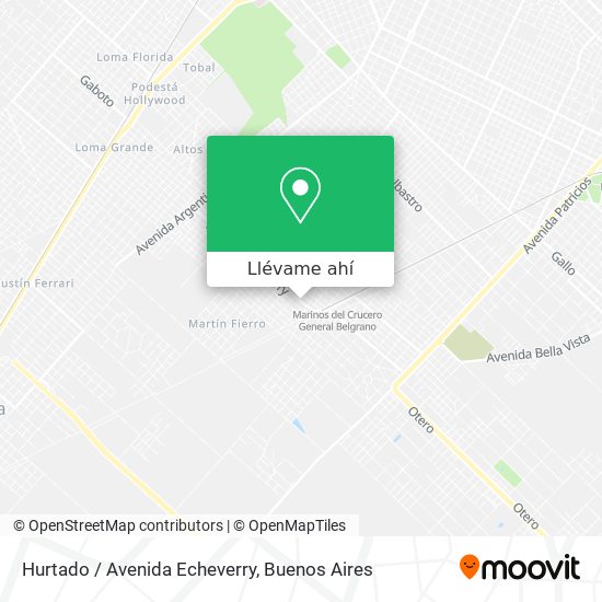 Mapa de Hurtado / Avenida Echeverry