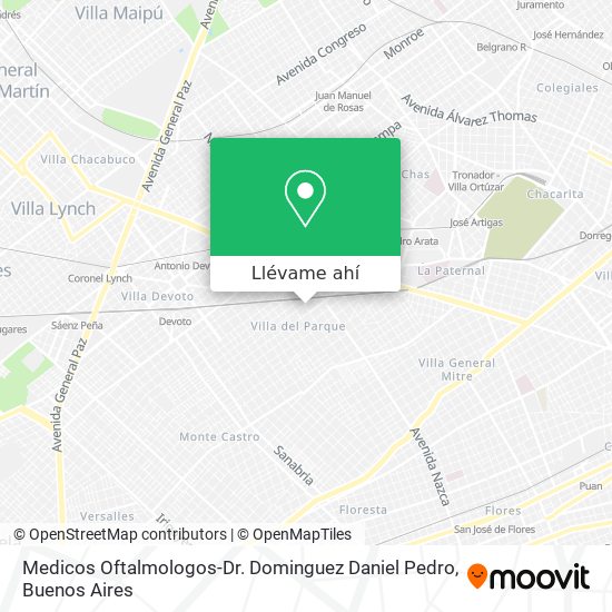 Mapa de Medicos Oftalmologos-Dr. Dominguez Daniel Pedro